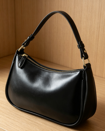 Leather Hobo Shoulder Bag with 2 Removable Straps