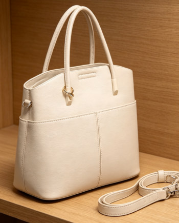PU Leather Bucket Crossbody Handbag