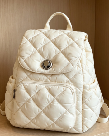 Quilted Puffer Backpack