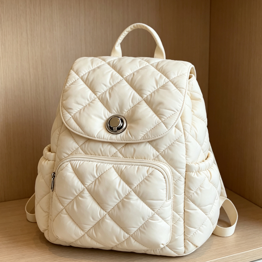 Quilted Puffer Backpack