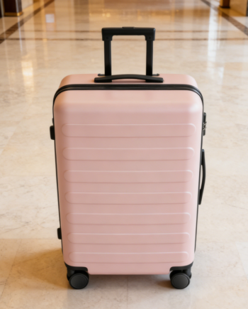 Large PC Hardside Checked Spinner Suitcase