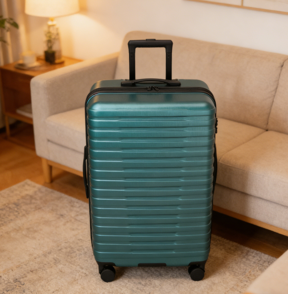 Expandable Hardside Checked Luggage with 8 Wheels