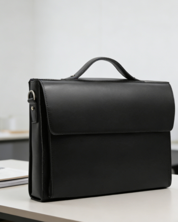 Leather Briefcase Laptop Shoulder Bag