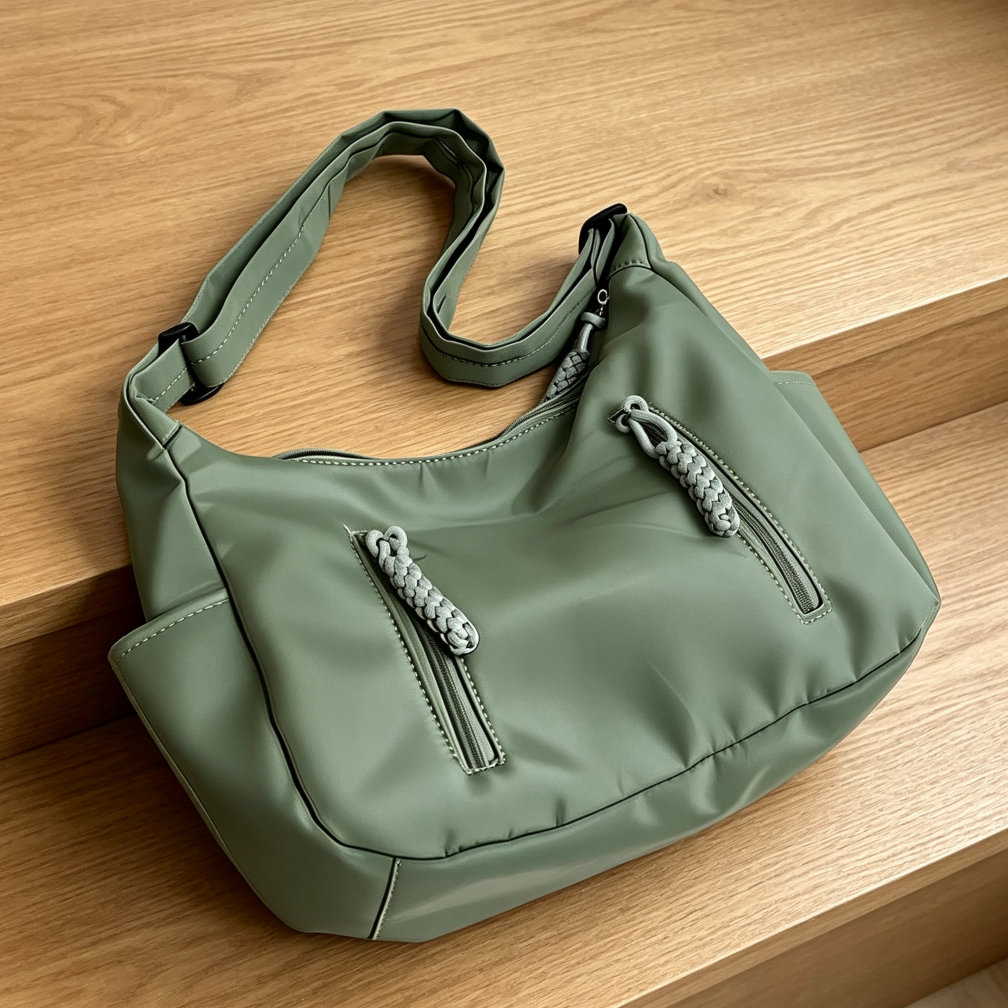 Large Oxford Cloth Crossbody Travel Handbag